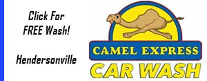 Camel Express Car Wash, Hendersonville: click for a free wash